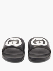 Gucci Pursuit GG-logo leather slides