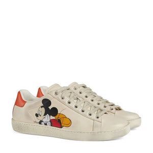 Gucci X Disney Ace Mickey Mouse leather trainers