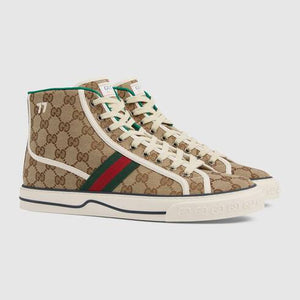 Gucci Tennis 1977 high-top GG-canvas trainers